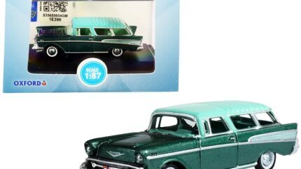1957 Chevrolet Nomad Highland Green 1/87 Scale Diecast Model by Oxford Diecast