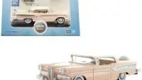 1958 Edsel Citation Chalk Pink & Frost White 1/87 Scale Diecast Model by Oxford Diecast