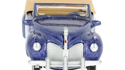 1941 Lincoln Continental Convertible 1/87 Scale Diecast Model - Darian Blue Metallic by Oxford Diecast