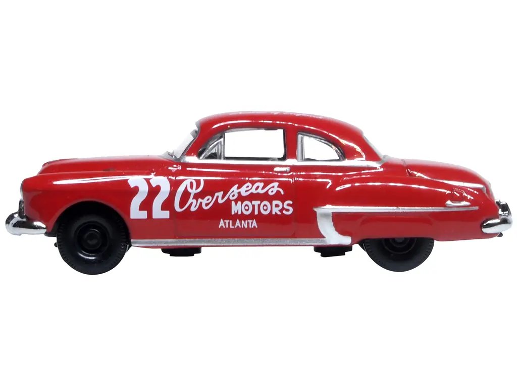 1949 Oldsmobile Rocket 88 Coupe #22 Red 1/87 Scale Diecast Model by Oxford Diecast