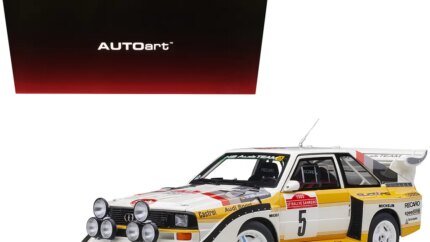 Buy Audi Quattro S1 #5 1985 San Remo Rally Winner 1/18 Model by Autoart
