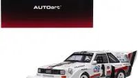 Audi Quattro S1 Pikes Peak 1987 Walter Röhrl Winner 1/18 Model Car by Autoart