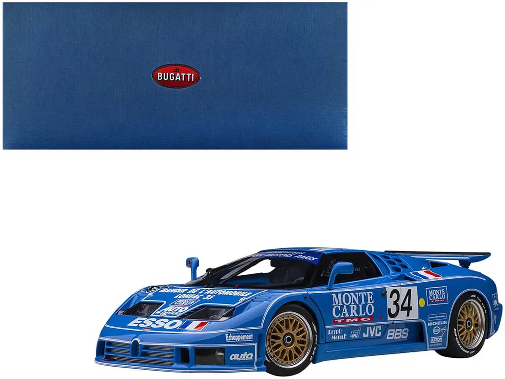 Bugatti EB110 #34 Le Mans 1994 1/18 Model Car by Autoart – Alain Cudini, Eric Helary, Jean-Christophe Boullion