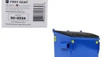 Refuse Trash Bin Blue 1/34 Diecast Model by First Gear