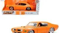 1969 Pontiac GTO Judge Pro Stock Orange 1/24 Diecast Model by Jada - Collectible Classic Car