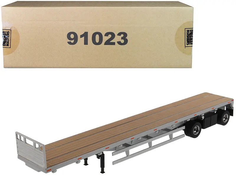 53′ Flat Bed Trailer Diecast Model – Transport Series 1/50 by Diecast Masters