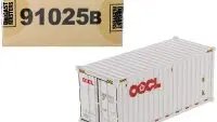 Diecast Masters 1/50 OOCL White 20′ Dry Goods Sea Container Model - Transport Series