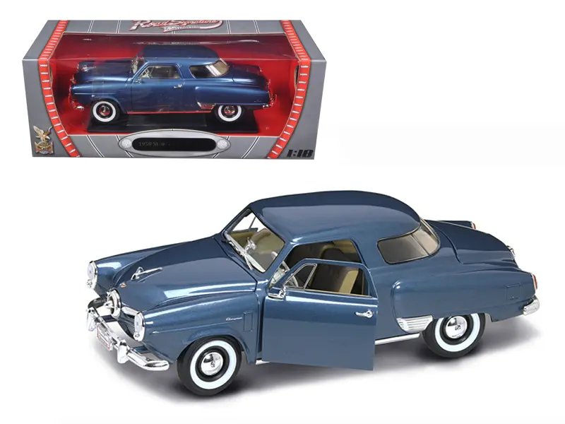 1950 Studebaker Champion Blue Metallic 1/18 Diecast Model Car by Road Signature – Collectible Classic