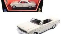 1964 Ford Falcon White 1/18 Diecast Model Car by Road Signature - Collectible Classic