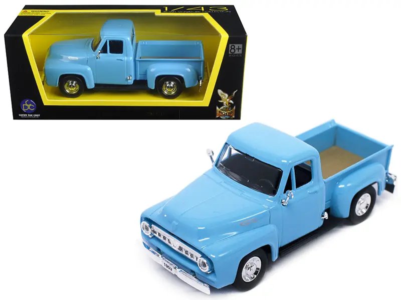 1953 Ford F-100 Light Blue Diecast Model 1/43 by Road Signature