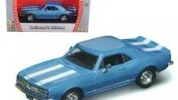 1967 Chevrolet Camaro Z-28 Blue 1/43 Diecast Model Car by Road Signature - Collectible Classic