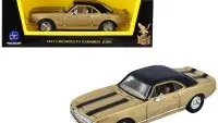 1967 Chevrolet Camaro Z-28 Gold Diecast Model 1/43 by Road Signature
