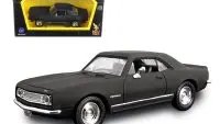 1967 Chevrolet Camaro Z28 Matt Black 1/43 Diecast Model by Road Signature