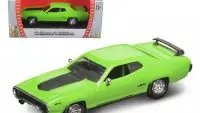 1971 Plymouth GTX 440 6 Pack Green 1/43 Diecast Model by Road Signature