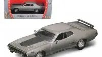 1971 Plymouth GTX 440 6 Pack Silver Diecast Model 1/43 by Road Signature