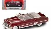 1949 Cadillac Coupe DeVille Convertible Diecast Model 1/43 Burgundy Metallic by Road Signature