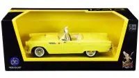 Vintage 1955 Ford Thunderbird Convertible Yellow 1/43 Diecast Model by Road Signature