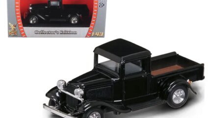 1934 Ford Pickup Truck Black 1/43 Diecast Model by Road Signature - Collectible Classic