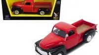 Vintage 1950 GMC Pickup Truck 1/43 Diecast Model - Red & Black by Road Signature