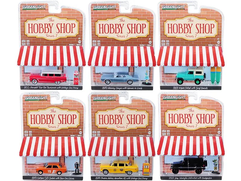 Greenlight Series 7 1/64 Diecast Model Cars Set – 6 Piece Collection at The Hobby Shop