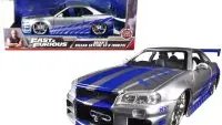 Buy Brian's Iconic Nissan GTR Skyline R34 RHD - Silver with Blue Stripes