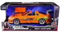 Buy Brian's Iconic Orange Toyota Supra with Graphics - Fast & Furious Style