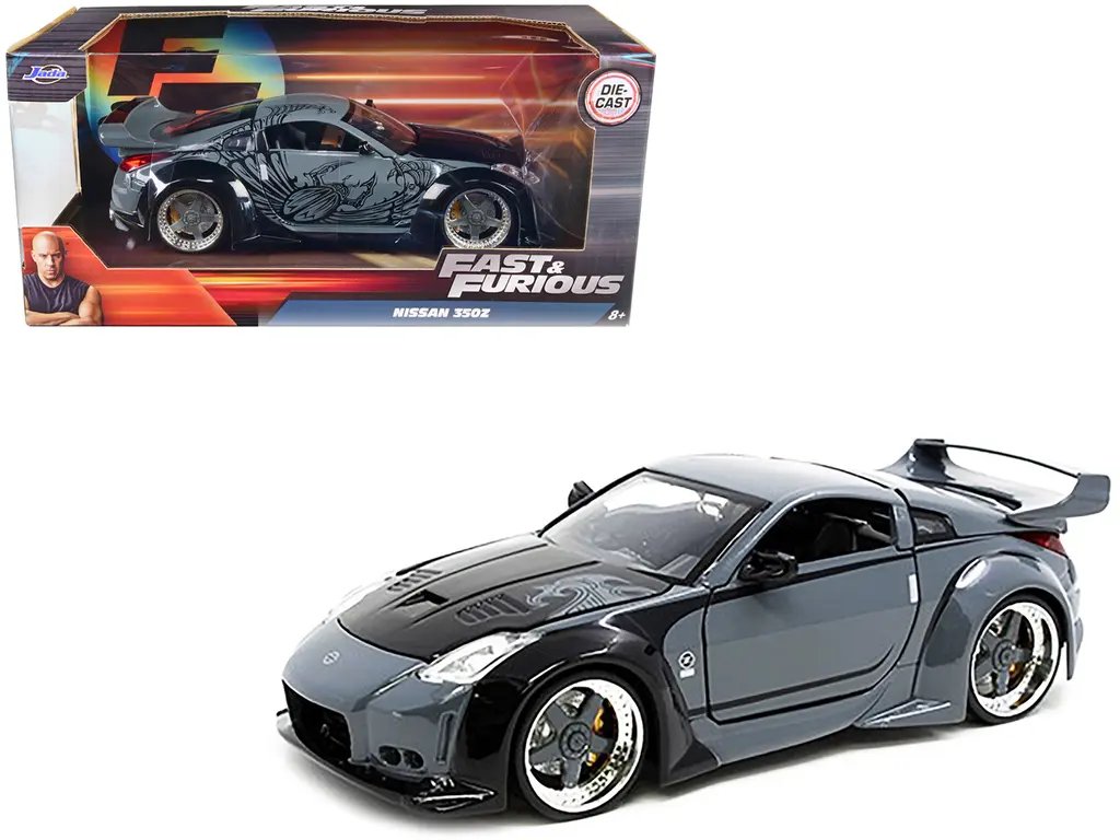 Rev Up with D.K.’s Fast & Furious Nissan 350Z Gray and Black with Graphics