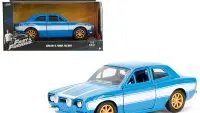 Buy Brian's Iconic Light Blue Ford Escort with White Stripes - Fast & Stylish