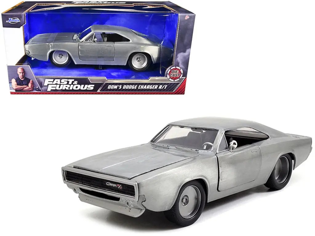 Diecast Model Cars wholesale toys dropshipper drop shipping Dom's 1970 Dodge Charger R/T Bare Metal "Fast & Furious 7" Movie 1/24 Jada 97336 drop shipping wholesale drop ship drop shipper dropship dropshipping toys dropshipper diecast drop shipper d Dom's 1970 Dodge Charger R/T Bare Metal: Iconic Muscle Car from Fast & Furious