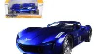 2009 Chevrolet Corvette Stingray Concept Blue 1/24 Diecast Model by Jada