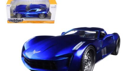 2009 Chevrolet Corvette Stingray Concept Blue 1/24 Diecast Model by Jada