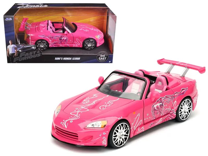 Diecast Model Cars wholesale toys dropshipper drop shipping Suki's 2001 Honda S2000 Pink Fast & Furious Movie 1/24 Jada 97604 drop shipping wholesale drop ship drop shipper dropship dropshipping toys dropshipper diecast drop shipper dropshippers. Buy Suki's Iconic 2001 Honda S2000 Convertible in Pink with Fast Graphics