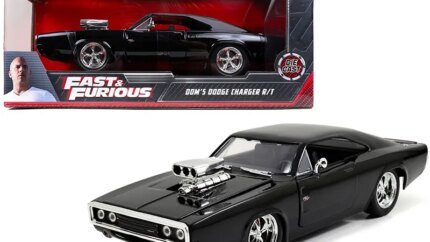 Dom's Dodge Charger R/T Diecast Model - 1/24 Scale from The Fast and the Furious by Jada
