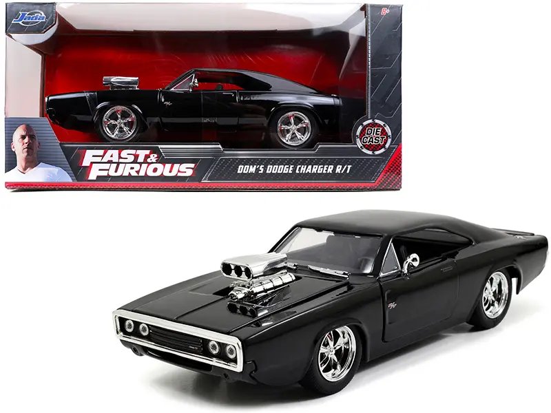 Dom’s Dodge Charger R/T Diecast Model – 1/24 Scale from The Fast and the Furious by Jada
