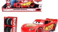 Lightning McQueen #95 Red with Extra Wheels Disney & Pixar "Cars" Movie "Hollywood Rides" Series Diecast Model Car by Jada