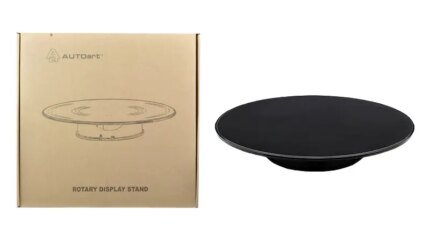 Autoart 12-Inch Rotary Display Stand for 1/18 Scale Models - Black Top