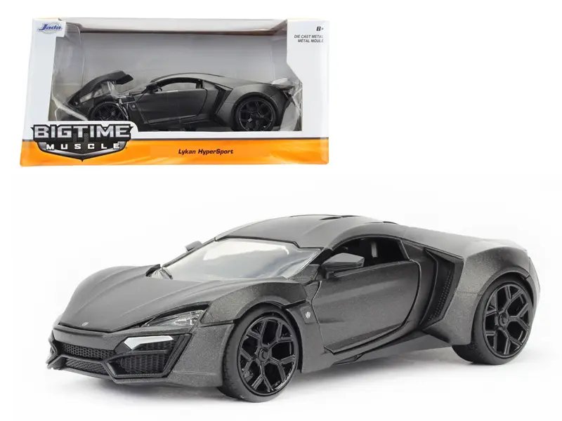 Lykan Hypersport Primer Gray 1/24 Diecast Model Car by Jada – Ultimate Collector’s Edition