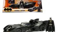 1989 Batmobile 1/24 Diecast Model with Batman Figure by Jada - Iconic Collectible