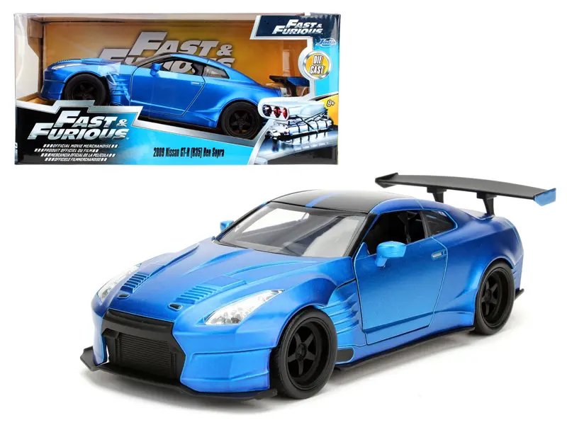 Diecast Model Cars wholesale toys dropshipper drop shipping Brian's 2009 Nissan GTR R35 Blue Ben Sopra Fast & Furious Movie 1/24 Jada 98271 drop shipping wholesale drop ship drop shipper dropship dropshipping toys dropshipper diecast drop shipper dro Buy Brian's 2009 Nissan GTR R35 Blue Ben Sopra - Fast & Furious Dream Car