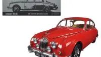 1962 Jaguar Mark 2 3.8 Carmen Red LHD 1/18 Diecast Model by Paragon