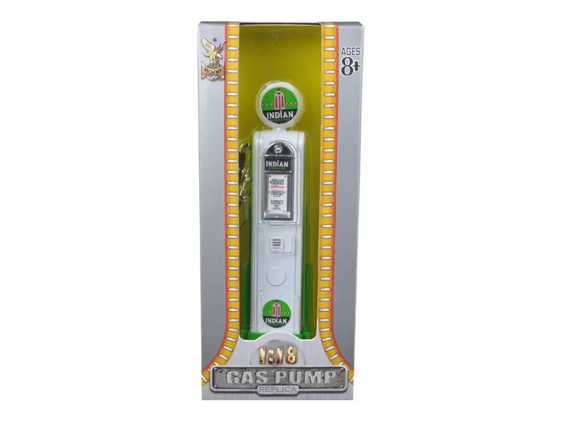 Authentic Indian Gasoline Vintage Gas Pump 1/18 Diecast Model by Road Signature