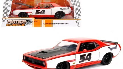 1973 Plymouth Barracuda #54 1/24 Diecast Model Car by Jada - Collectible Classic