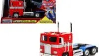 Transformers G1 Optimus Prime Red Truck & Robot 1/24 Diecast Model by Jada - Hollywood Rides Series