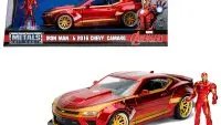 2016 Chevrolet Camaro with Iron Man Diecast - Marvel Series 1/24 Model by Jada