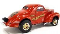 Limited Edition 1940 Gasser 'Hemi Hurricane' Orange 1/18 Diecast Model by ACME - Only 500 Worldwide