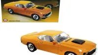 Limited Edition 1970 Ford Mustang Boss 429 Diecast Model 1/18 - Grabber Orange, White Interior by ACME
