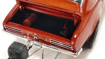 Limited Edition 1968 Pontiac Firebird Orange Metallic 1/18 Diecast by ACME - Drag Outlaws Series