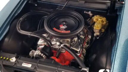 Limited Edition 1970 Chevrolet Chevelle Convertible Diecast Model - Blue Metallic Drag Car by ACME