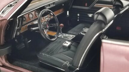 Limited Edition 1970 Oldsmobile 442 Regency Rose Metallic 1/18 Diecast Model by ACME