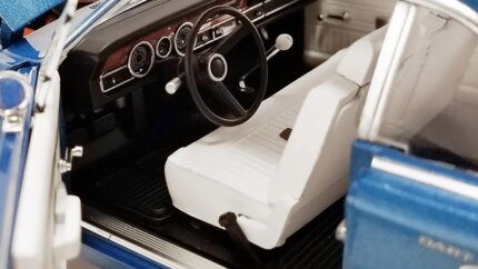 Limited Edition 1970 Dodge Dart Swinger Blue Metallic 1/18 Diecast Model by ACME